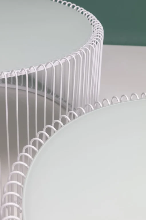 KARE Design TAVOLINO DA CAFFÈ WIRE BIANCO (2/SET) - KARE> Tavolo Basso