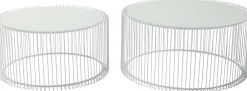 KARE Design TAVOLINO DA CAFFÈ WIRE BIANCO (2/SET) - KARE></noscript> Tavolo Basso