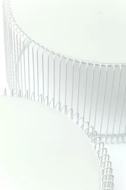 KARE Design TAVOLINO DA CAFFÈ WIRE BIANCO (2/SET) - KARE></noscript> Tavolo Basso