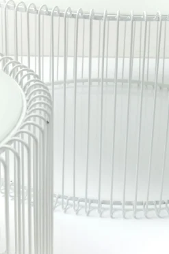 KARE Design TAVOLINO DA CAFFÈ WIRE BIANCO (2/SET) - KARE></noscript> Tavolo Basso