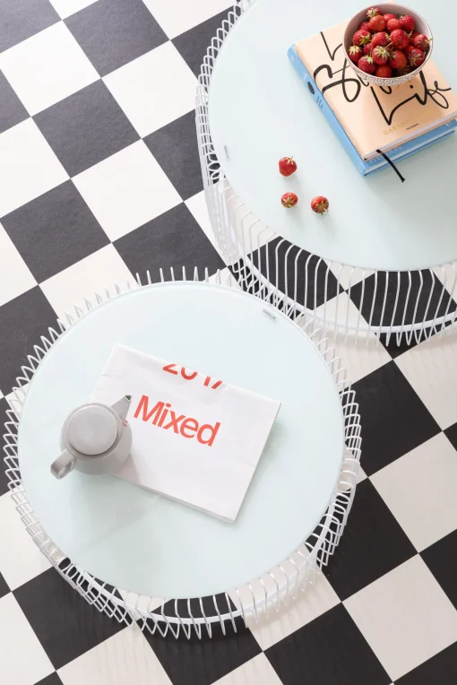 KARE Design TAVOLINO DA CAFFÈ WIRE BIANCO (2/SET) - KARE> Tavolo Basso