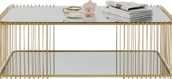 KARE Design Tavolino da caffé Wire Double Ottone 120x60cm - KARE> Tavolo Basso