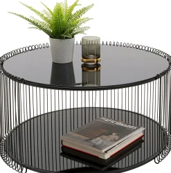 KARE Design Tavolino da caffè Wire Double nero Ø80cm - KARE> Tavolo Basso