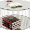 KARE Design Tavolino da caffè Wire Double Greige Ø80cm - KARE> Tavolo Basso