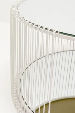 KARE Design Tavolino da caffè Wire Double Greige Ø80cm - KARE></noscript> Tavolo Basso