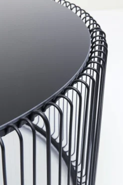 KARE Design TAVOLINO DA CAFFÈ WIRE UNO NERO Ø80CM - KARE></noscript> Tavolo Basso