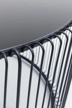 KARE Design TAVOLINO DA CAFFÈ WIRE UNO NERO Ø80CM - KARE></noscript> Tavolo Basso