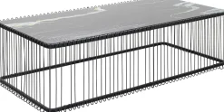 KARE Design Tavolino da caffè Wire vetro marmo nero 145x70cm - KARE></noscript> Tavolo Basso