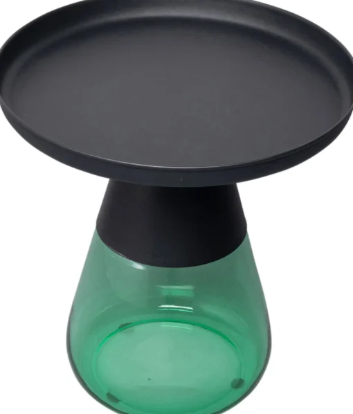 KARE Design Tavolino d'appoggio Bottiglia verde Ø 50cm - KARE> Tavolo Basso