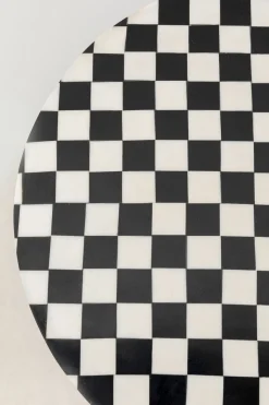 KARE Design Tavolino d'appoggio Domero Chess nero bianco Ø25cm - KARE></noscript> Tavolo Basso