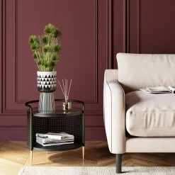 KARE Design Tavolino d'appoggio Fence Ø45cm - KARE></noscript> Tavolo Basso