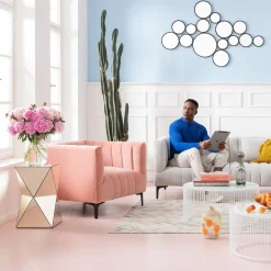 KARE Design Tavolino d'appoggio Luxury Triangle Champagne - KARE> Tavolo Basso