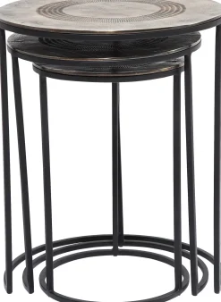 KARE Design TAVOLINO D'APPOGGIO MARRAKESH Ø48CM (3/SET) - KARE> Tavolo Basso