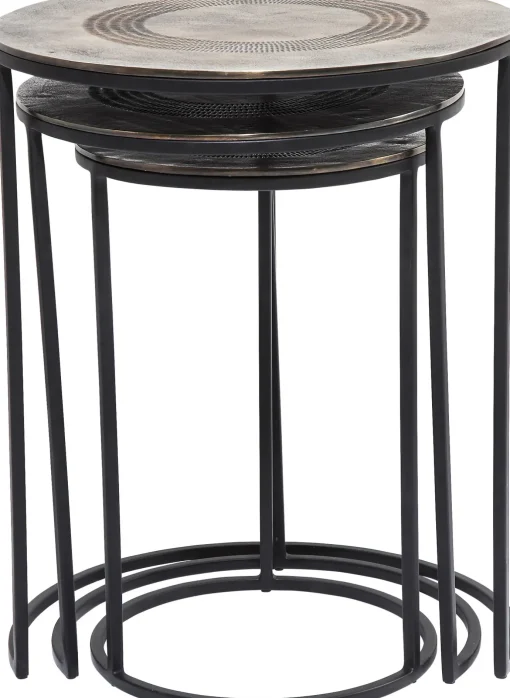 KARE Design TAVOLINO D'APPOGGIO MARRAKESH Ø48CM (3/SET) - KARE> Tavolo Basso