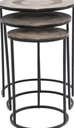 KARE Design TAVOLINO D'APPOGGIO MARRAKESH Ø48CM (3/SET) - KARE> Tavolo Basso
