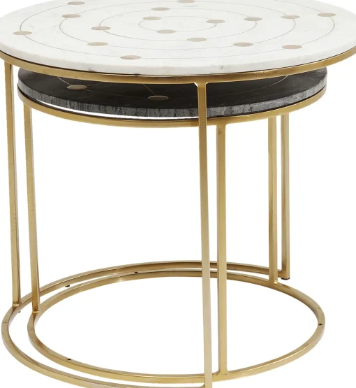 KARE Design TAVOLINO D'APPOGGIO MYSTIC ROUND PICCOLO (2/SET) Ø - KARE> Tavolo Basso