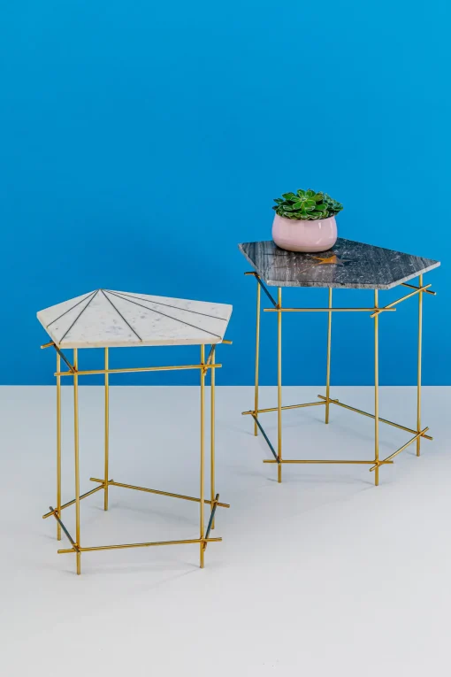 KARE Design Tavolino d'appoggio Mystic Pentagon grande - KARE> Tavolo Basso
