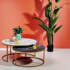 KARE Design Tavolino D'appoggio Mystic Round (2/Set) Ø90cm - KARE></noscript> Tavolo Basso