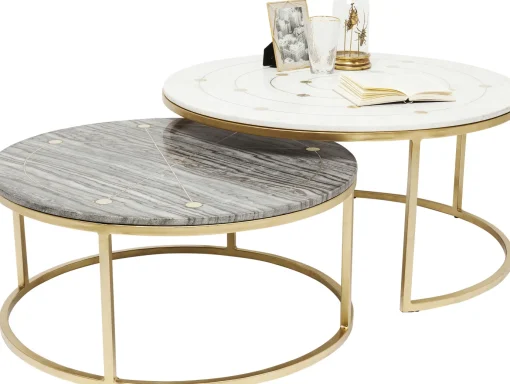 KARE Design Tavolino D'appoggio Mystic Round (2/Set) Ø90cm - KARE> Tavolo Basso