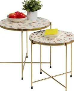 KARE Design Tavolino d'appoggio Priya bianco (2/set) - KARE></noscript> Tavolo Basso