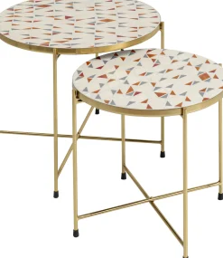 KARE Design Tavolino d'appoggio Priya bianco (2/set) - KARE></noscript> Tavolo Basso