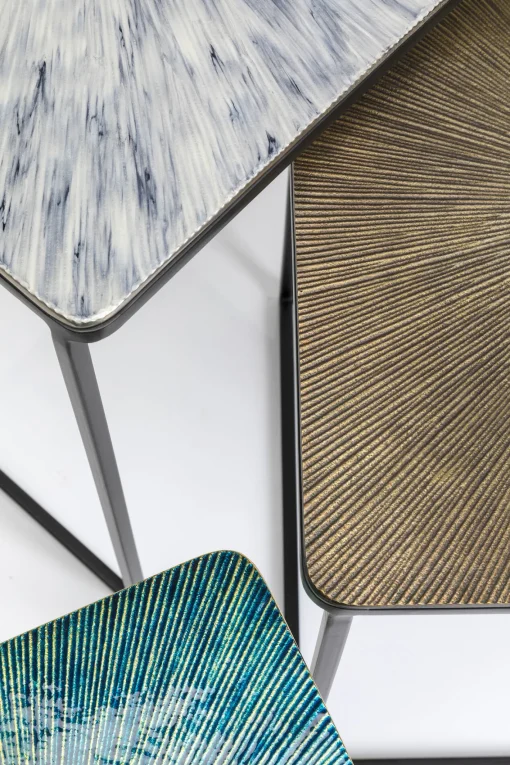 KARE Design TAVOLINO D'APPOGGIO RAY QUADRATO (3/SET) - KARE> Tavolo Basso