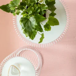 KARE Design Tavolino D'appoggio Wire Bianco ( 2/Set) Ø44cm - KARE> Tavolo Basso