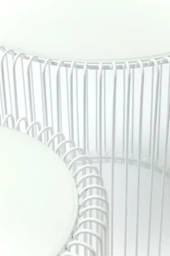 KARE Design Tavolino D'appoggio Wire Bianco ( 2/Set) Ø44cm - KARE></noscript> Tavolo Basso