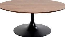 KARE Design Tavolino Schickeria Walnuss nero Ø110cm - KARE> Tavolo Basso