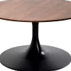 KARE Design Tavolino Schickeria Walnuss nero Ø80cm - KARE> Tavolo Basso