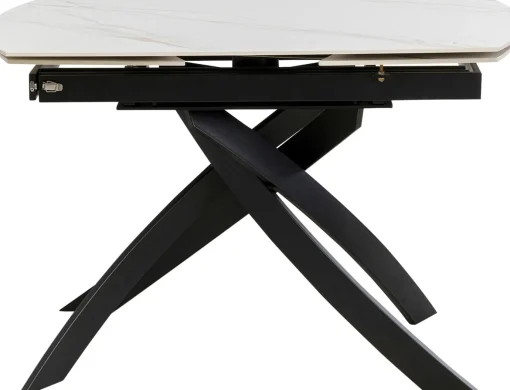 KARE Design Tavolo estensibile Twist Onyx 120(30+30)x90cm - KARE> Tavoli