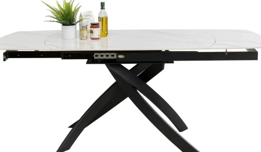 KARE Design Tavolo estensibile Twist Onyx 120(30+30)x90cm - KARE> Tavoli