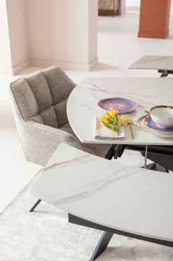 KARE Design Tavolo estensibile Twist Onyx 120(30+30)x90cm - KARE></noscript> Tavoli