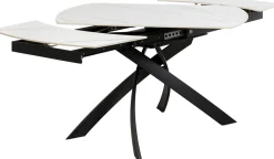 KARE Design Tavolo estensibile Twist Onyx 120(30+30)x90cm - KARE></noscript> Tavoli
