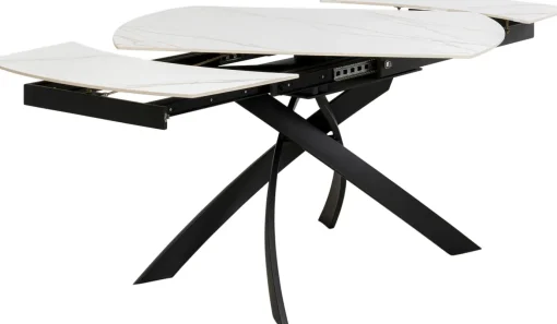 KARE Design Tavolo estensibile Twist Onyx 120(30+30)x90cm - KARE> Tavoli