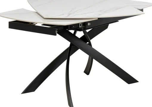 KARE Design Tavolo estensibile Twist Onyx 120(30+30)x90cm - KARE> Tavoli