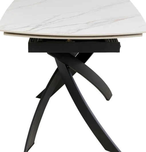 KARE Design Tavolo estensibile Twist Onyx 120(30+30)x90cm - KARE> Tavoli