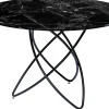 KARE Design Tavolo Molecolare Nero Marmo Vetro Ø120cm - KARE> Tavoli