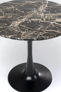 KARE Design Tavolo Schickeria marmo nero Ø80cm - KARE> Tavoli