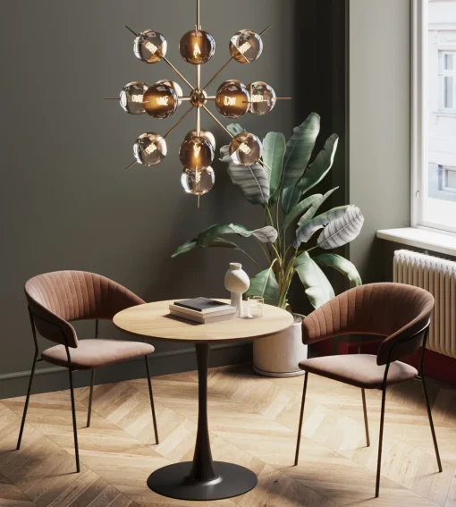KARE Design Tavolo Schickeria quercia nero Ø80cm - KARE> Tavoli