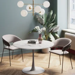 KARE Design Tavolo Veneto marmo bianco Ø110cm - KARE> Tavoli