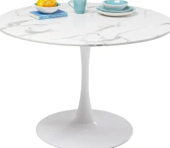 KARE Design Tavolo Veneto marmo bianco Ø110cm - KARE> Tavoli