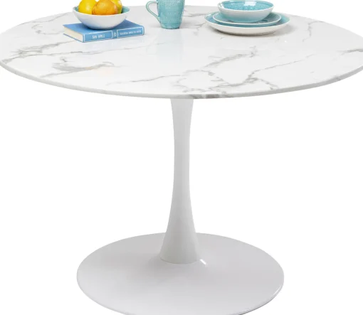 KARE Design Tavolo Veneto marmo bianco Ø110cm - KARE> Tavoli