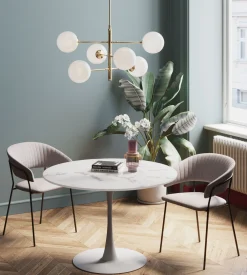 KARE Design Tavolo Veneto marmo bianco Ø110cm - KARE></noscript> Tavoli