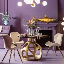 KARE Design Tavolo Volcano oro Ø120cm - KARE> Tavoli