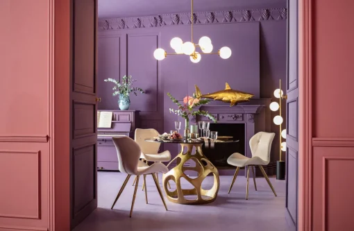 KARE Design Tavolo Volcano oro Ø120cm - KARE> Tavoli
