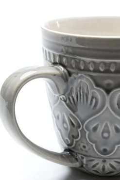 KARE Design Tazza Sicilia Mandala grigio 10cm - KARE> Tazza|Stoviglie