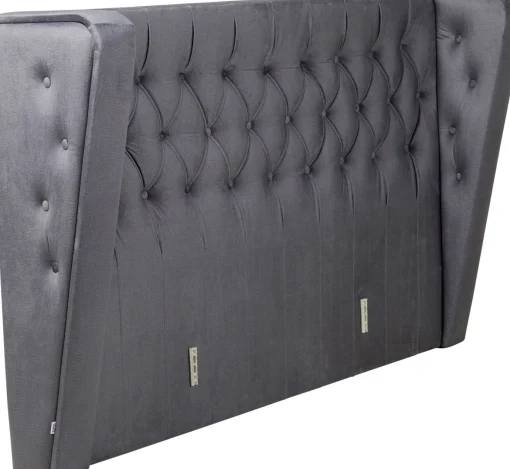 KARE Design Testiera Benito Moon grigio 160cm - KARE> Letti