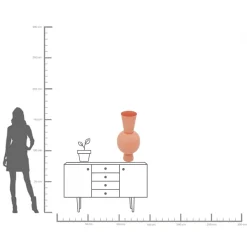 KARE Design Vaso Blow Peach 83cm - KARE> Vasi