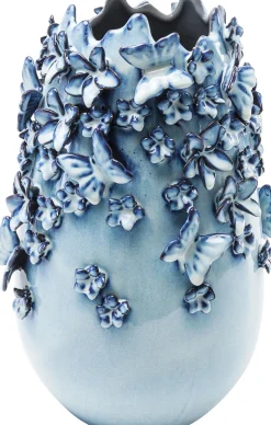 KARE Design Vaso Butterflies blu chiaro 35 cm - KARE> Vasi